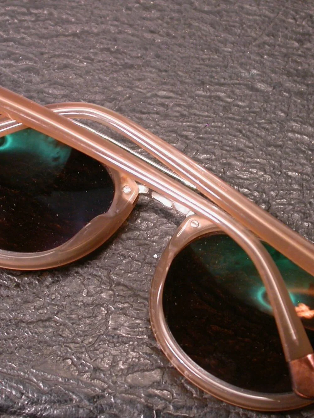 Etnia Barcelona Ferlandia Beige Clear Gold Sunglasses Frame ONLY Spain